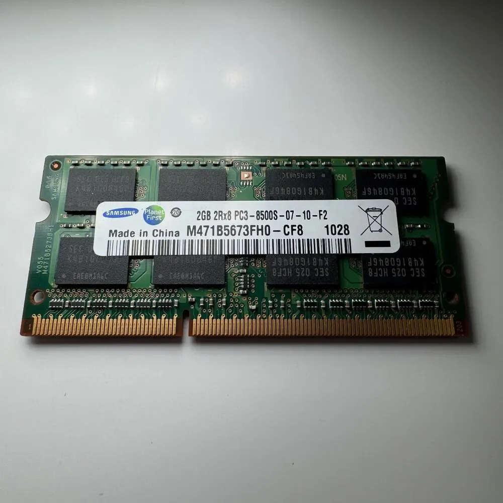 Samsung 2GB DDR3 Laptop RAM PC3-8500S 1066MHz SODIMM M471B5673FH0-CF8 Memory